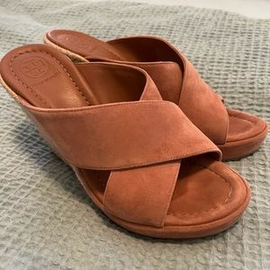 Tory Burch Suede Espadrille Wedges